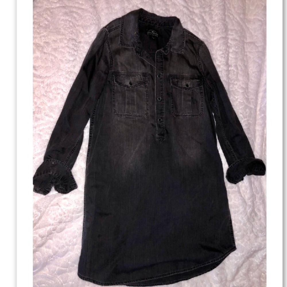 Lucky black denim dress - Picture 2 of 4
